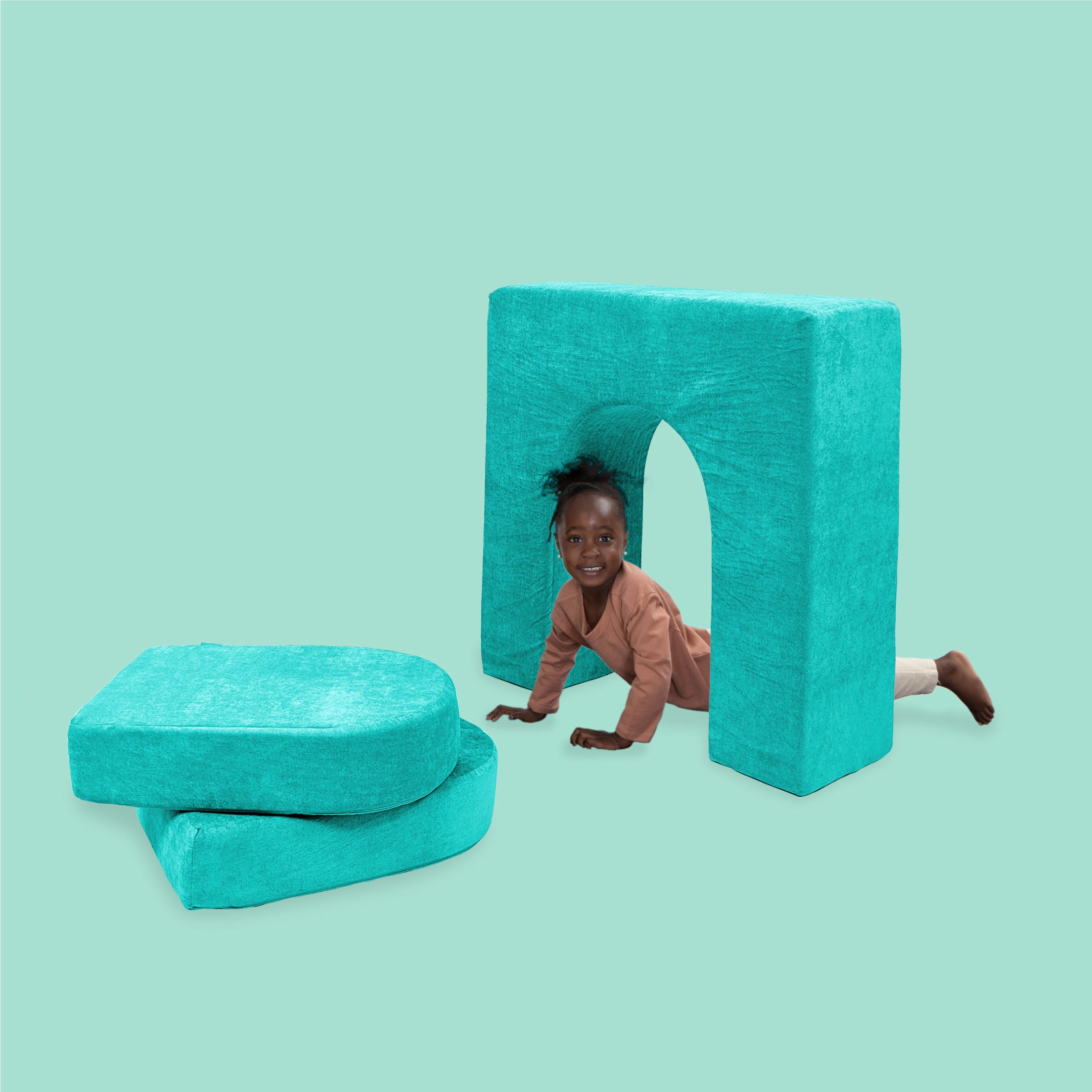 little girl playing