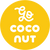 Go Coconut play couch and kids furniture yellow and white logo Logo jaune et blanc du canapé de jeu et meubles pour enfants Go Coconut