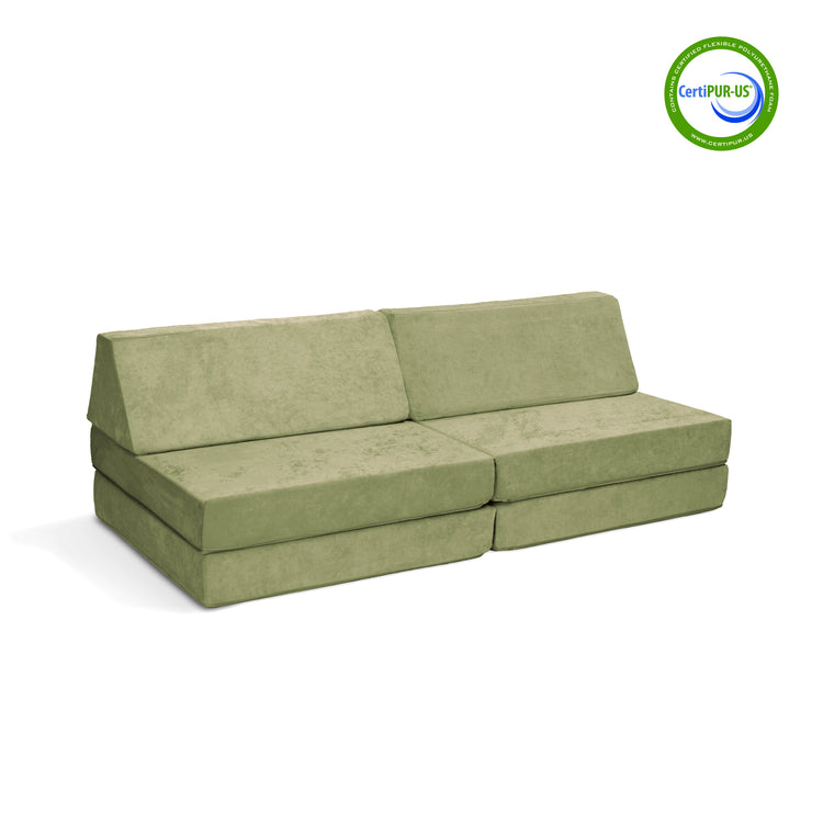 play couch green coconut