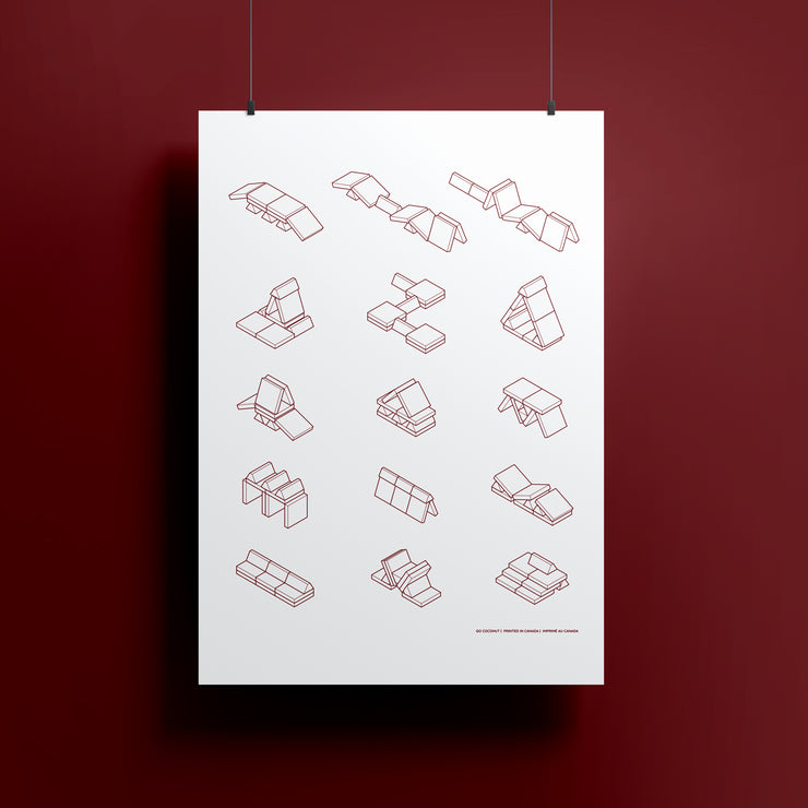 Affiche avec des constructions Cranberry Rain