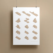 Affiche avec des constructions Sand Dune