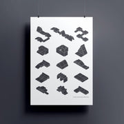 Affiche avec des constructions Charcoal Chill