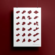 Affiche avec des constructions Cranberry Rain